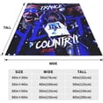 thumbnail image 5 of Jey USO Wrestler Throw Blanket Beautiful Air Conditioner Blanket Blankets for All Seasons Cozy Blankets for Hotel for Camping, 5 of 8