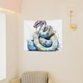 thumbnail image 3 of Kdxio Watercolor Snake Wall Hanging Tapestries Banner For Bedroom College Dorm Home Living Room Party Decor 29X37 In, 3 of 8