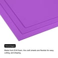 thumbnail image 4 of EVA Foam Sheets Purple 9.8 Inch x 9.8 Inch 3mm Thick Crafts Foam Sheets 8Pcs, 4 of 5