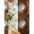 thumbnail image 3 of Table Runner 36 Inches Long for Kitchen Dining, Green Yellow Palm Tree Dresser Scarf Farmhouse, Dining Table Decorations for Wedding/Parties, Summer Botanical Tropical 13 x 36 In, 3 of 9