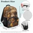 thumbnail image 7 of Jeiento 4-Piece Kids Backpack and Lunch Box Set for School 17 Inch Highland Cow Floral Bookbag with Large Capacity, Includes Pencil Case, Bookmarks for Elementary Boys & Girls, 7 of 7