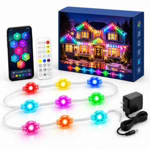 200ft Permanent Outdoor Lights Rgb+ic Eavesmas