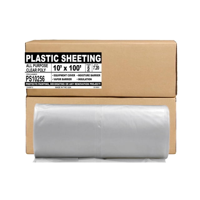 Lona y tela protectora Aluf Plastics, extra fuerte, 6 mil, 3.048 x 7.62 m