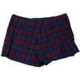 thumbnail image 2 of BeBop Womens Faux-Wrap Plaid Skort Skirt, Red, Juniors, 7, 2 of 3