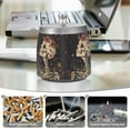 thumbnail image 6 of Yayeee Ashtray with Lid for Cigarette Smokeless Stainless Steel Home Ash Holder, Skeleton with Flowers Pattern, 6 of 7