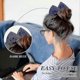 thumbnail image 5 of 4-Piece Hair Bun Maker Set - Doughnut Style for French Hairstyles (Black, Khaki, Green, Dark Blue, Fabric), 5 of 5