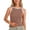 Red, variant on Wang6 Women High Neck Ribbed Tank Tops Striped Printed Sleeveless Slim Fit Summer Tops Causal Crew Neck Graphic T-Shirts Tees Red XL
