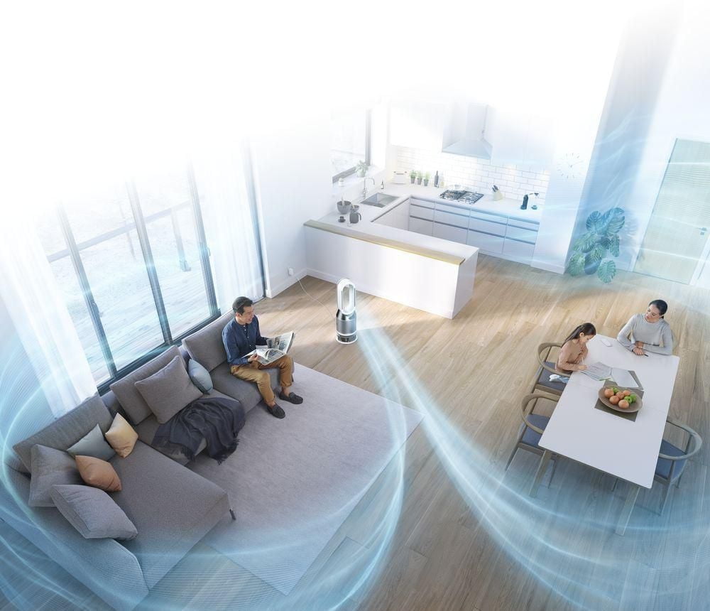 Humidificateur, purificateur d'air et ventilateur Dyson Pure Humidfy + Cool ™ Blanc