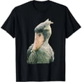 thumbnail image 1 of Playera de Camiseta de Cigüeña Pico de Zapato para Mujer Talla Extra Grande XL, Color Blanco y Negro, 1 of 7