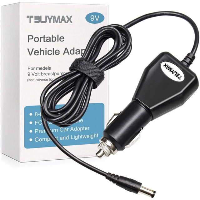 Adaptador para auto TB Tbuymax de 9 V para Medela Pump-in-Style