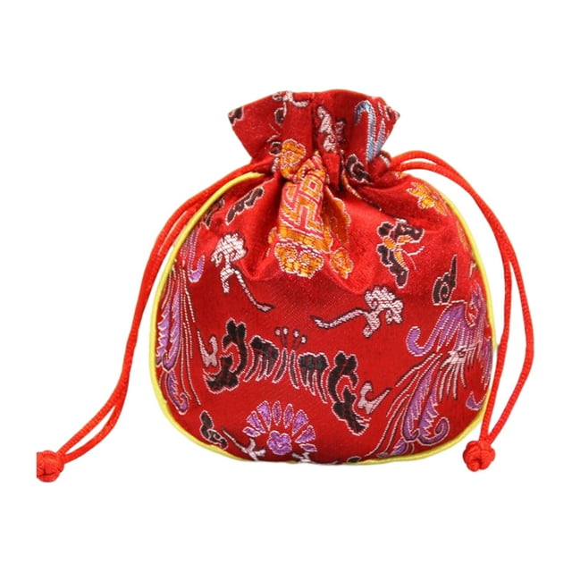 Guardurnaity Bolsa con cordón, bolsas de embalaje de joyería portátiles, bolsa de almacenamiento de joyería de regalo de algodón, recuerdo de boda de Ropa, zapatos y accesorios Miscelánea Rojo Guardurnaity AP017947-02