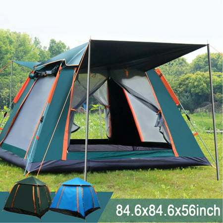 Camping Tents with Porch, Instant Tent Automatic Glamping Tent Waterproof Windproof Easy SetUp