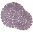 thumbnail image 6 of Chesapeake Bursting Flower 2pc White & Lilac Round Bath Rug Set (24" & 30"), 6 of 6
