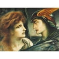 thumbnail image 3 of Simeon Solomon 18x14 Black Modern Framed Museum Art Print Titled - Mercury and Proserpina, 3 of 5