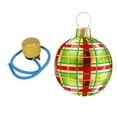 thumbnail image 2 of Christmas Inflatable Ball Funny Inflatable Balloon for Party Winter Outside Red Green Grid, 2 of 9