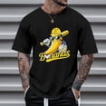 thumbnail image 3 of Bananas Baseball Graphic Tees for Men 2026 Summer Casual Short Sleeve Crewneck Funny Baseball Player T Shirts, 3 of 5