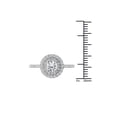 thumbnail image 4 of 1 Carat T.W. Diamond Double Halo 14kt White Gold Engagement Ring, 4 of 5