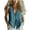 Blue, variant on Staron Summer Blouses for Women Vintage Linen Button Down Shirt V-Neck Short Sleeve Loose Casual Comfy Tunic Top, Purple M