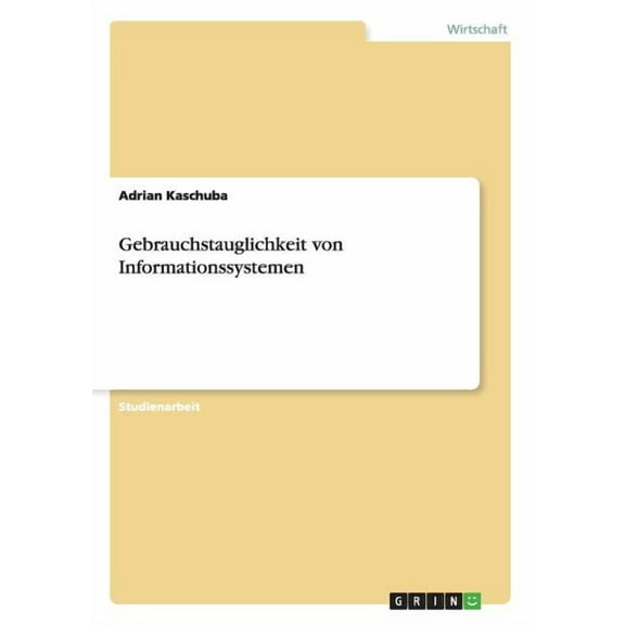 Gebrauchstauglichkeit von Informationssystemen (Paperback)
