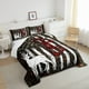 thumbnail image 4 of Juego de Cama Queen Size, Juego de Cama 3pcs con Tema de Caza de Alces Salvajes para Niños, 4 of 6