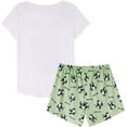 thumbnail image 2 of Pyjama d'Été pour Femmes 2 Pcs Mignon Chat Ensemble de Nuit, Panda Blanc, 2 of 5