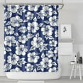 thumbnail image 2 of Peony and Rose Floral Pattern Shower Curtain 72x84, Romantic Botanical Aesthetic Design with Hooks, 2 of 5