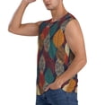 thumbnail image 3 of Fotbe Autumn Leaves Men's Camiseta sin Mangas Estampada para Hombres, Playera Casual para Gimnasio, Entrenamiento, Playa-Small, 3 of 7