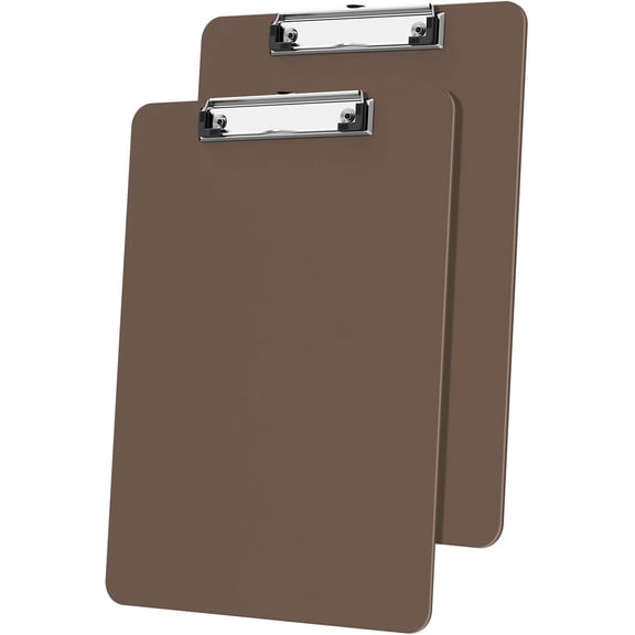 Plastic Clipboards1/ 2 Pack, A4 Clip Board 8.5x11 for Classroom, with Low Profile Clip, Office & School Supply 