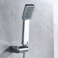 thumbnail image 2 of Pressure Water Saving Shower Head - Universal Hand Shower 1/2 Inch Interface,square,chrome (g1/2), 2 of 5