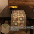 thumbnail image 3 of VHC Brands Tea Cabin Rustic 13"x36" Table Runner Green Patchwork Cotton Hand Quilted Rectangle Kitchen Table Decor, 3 of 5