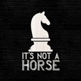 thumbnail image 3 of Reed, Tara 15x15 Black Modern Framed Museum Art Print Titled - Chess Sentiment black IV-Not a Horse, 3 of 5