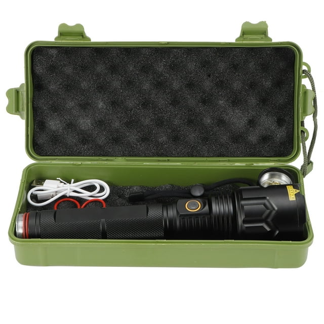 Bright Strong LED Flashlight 20000LM USB Charging P70 Lamp Bead For Home Camping Hiking Outdoor Biking Emergency