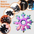 thumbnail image 4 of Snowflake Multi Tool 18 In 1 Snowflake Screwdriver All-purpose Tool Stainless Steel Handheld Bottle Opener Christmas Gift, 4 of 5