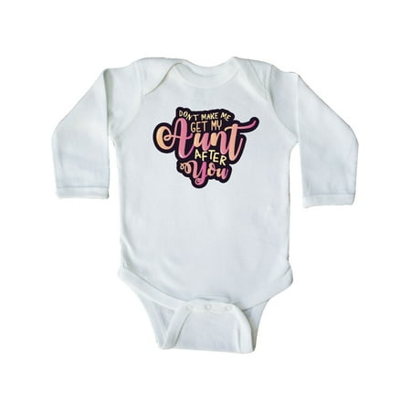 

Inktastic Aunt Funny Niece Gift Gift Baby Girl Long Sleeve Bodysuit
