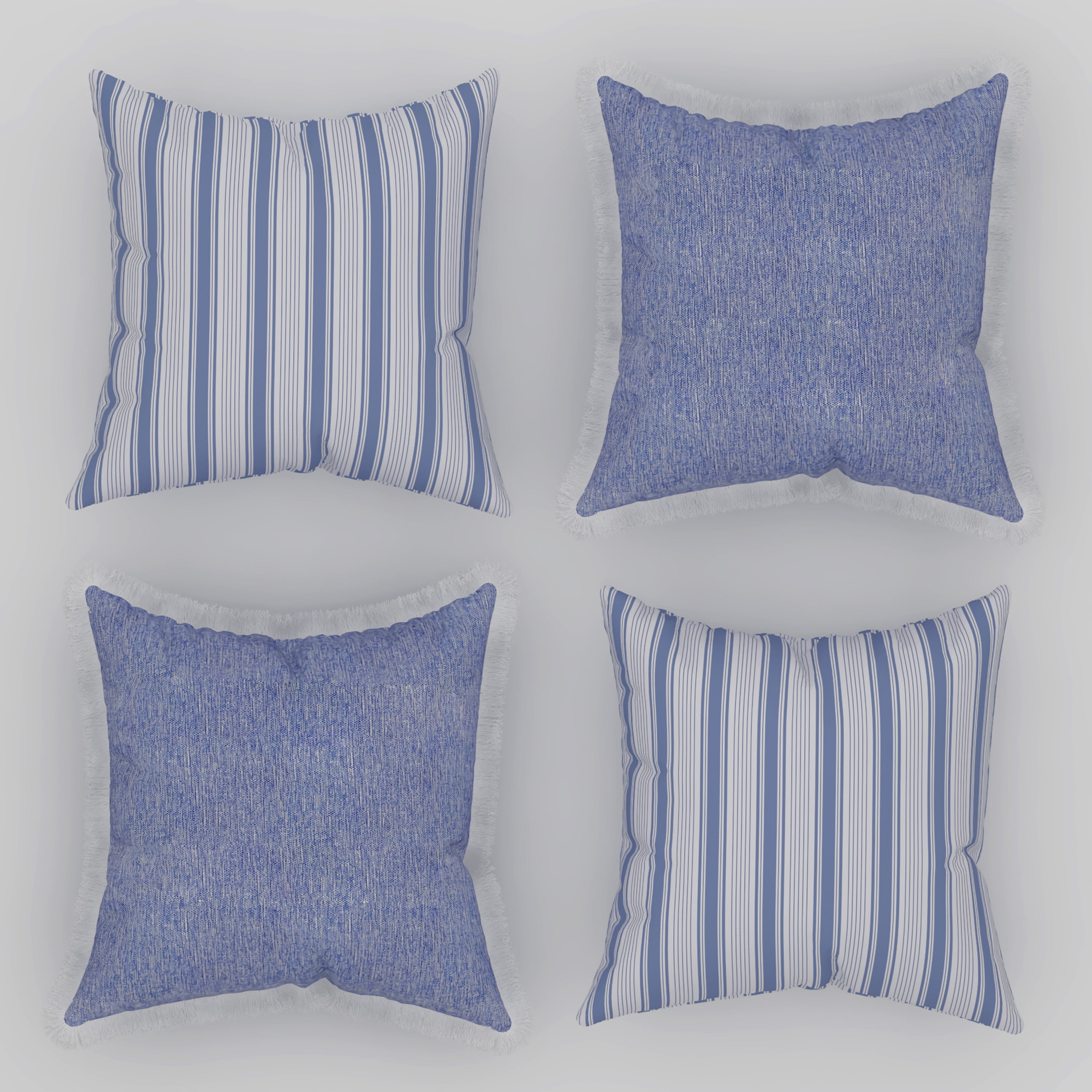 2Pcs Cushion Covers Pillows Shells Quatrefoil Chain Geometric Home Decor 45x45cm 