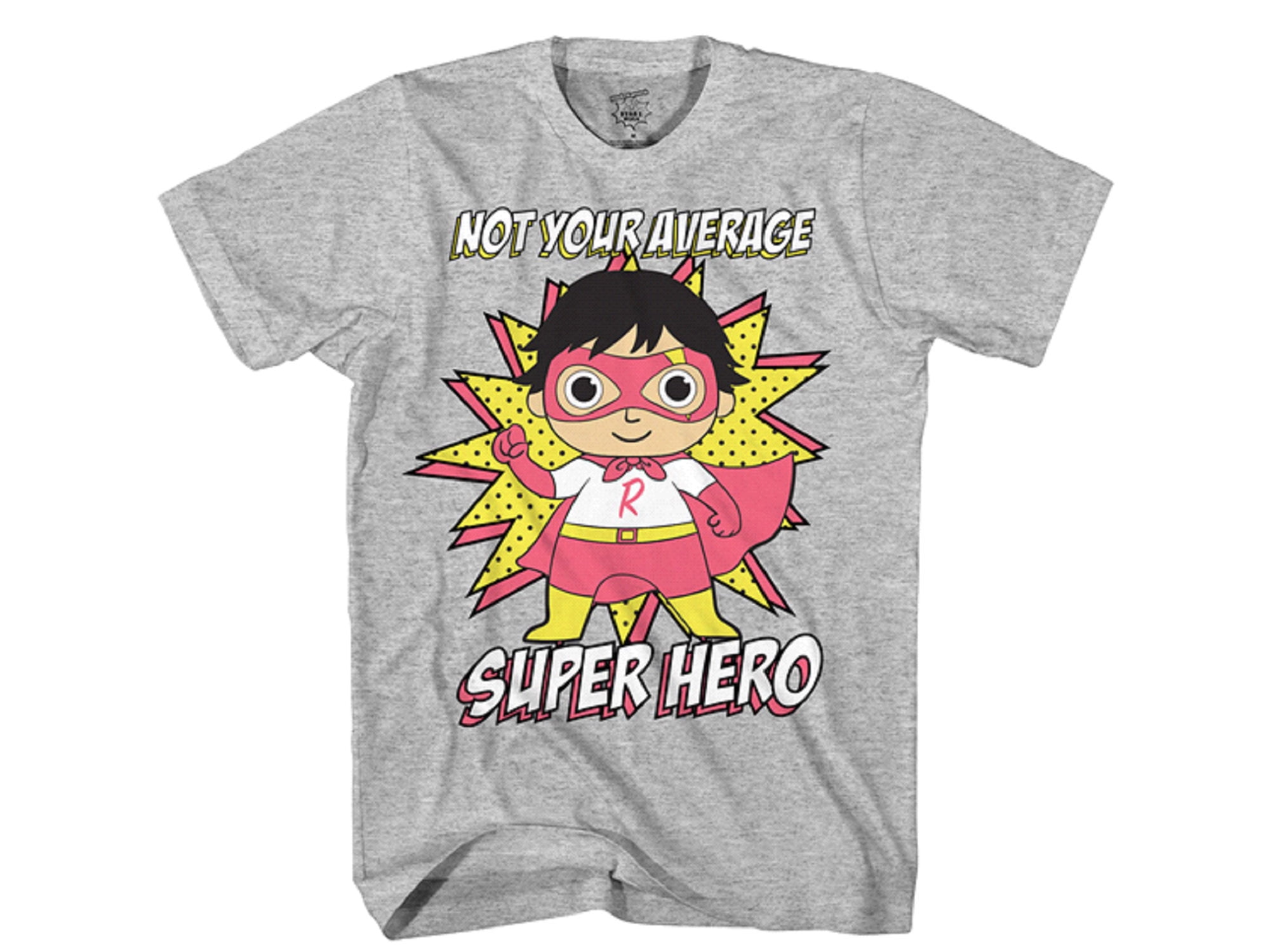 Ryan's World Not Your Average Super Hero Little Boy's Kids T-Shirt ...