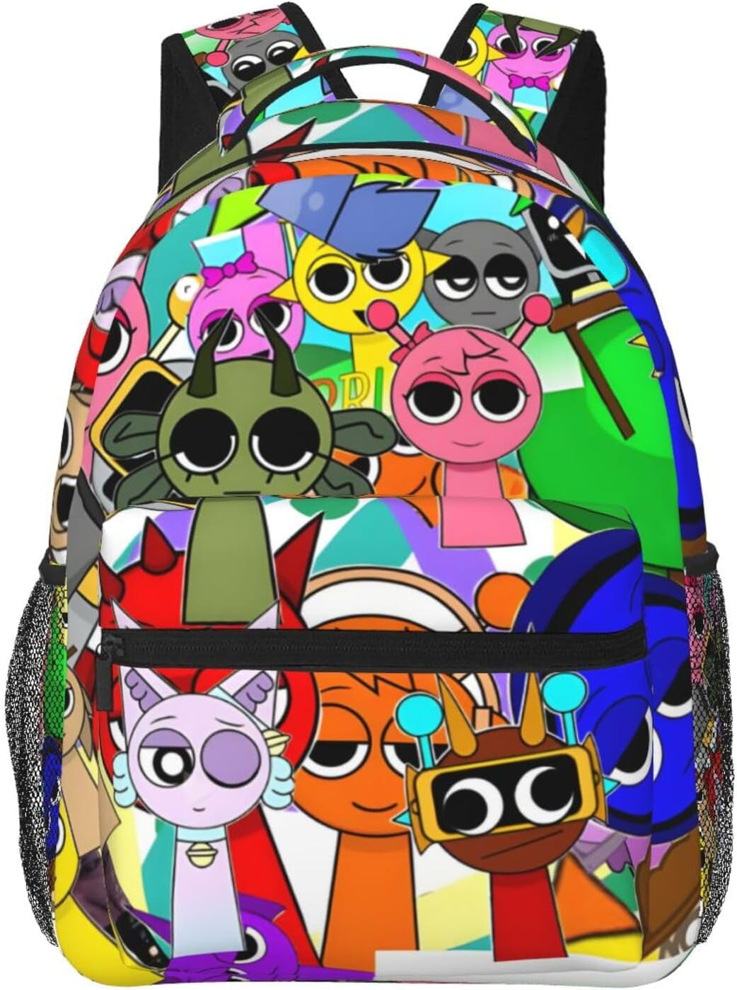 バッグ Kartoon Looney Tunes All Over Print Faux Leather 10.5