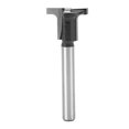 thumbnail image 2 of Bit de Enrutador de Cortador de Tragamonedas, Vástago de 1/4 Pulgadas Múltiples PropÓsito T Slot Router Bit Steel para Trabajar la Carpintería, 2 of 7