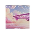 thumbnail image 4 of Aircraft Clouds Pink Airplane 54×55 Inch Black Out Curtains 2 Packs Aesthetic for Bedroom Living Room Sliding Glass Doors Kitchen Windows, 4 of 5