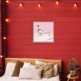 thumbnail image 2 of Stupell Industries Christmas Lights Dachshund Gold Framed Floater Canvas Wall Art, design by Carol Robinson, 18 x 18, 2 of 9