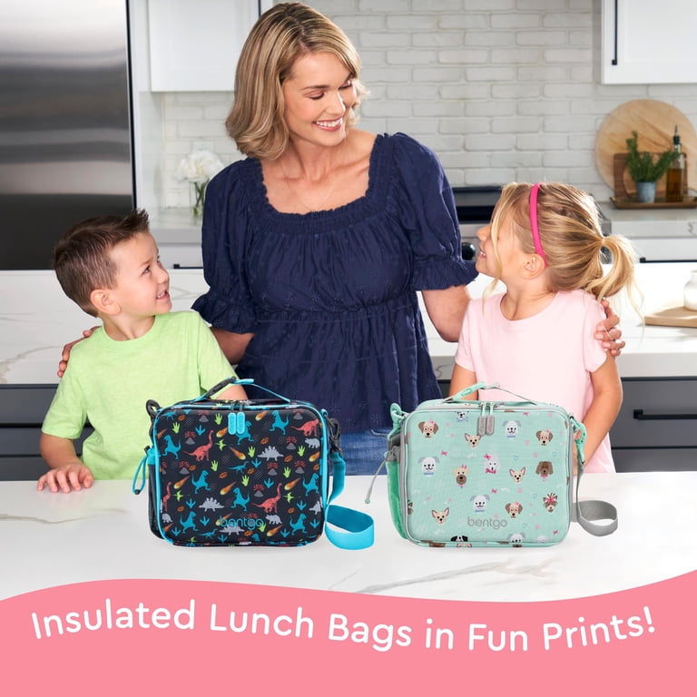 Bentgo Kids Lunch Bag - Puppy Love, Leak-Proof Bento Lunch Box for