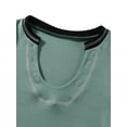 thumbnail image 6 of Franhais Women Summer Causual T-shirt, Short Sleeve U Neck Contrast Color Crop Top, 6 of 9