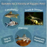 3.5mm - 1/8 Sinking Wafers of Algae, Spirulina, Veggies, All Fish, African Cichlids, Shrimp, Snails, Crabs, Catfish, Plecos - 1-lb 4.3oz Clear Bag