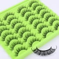 thumbnail image 3 of 14 Pairs Synthetic Russian Curl Lashes - Thick & Natural Grafting Style, Soft Curly Eyelashes for Everyday Beauty Needs, 3 of 21