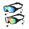 thumbnail image 2 of harper 2 Pcs Lunettes de Natation pour Hommes Femmes Adultes Grand Champ Résistantes à l'Eau Style A, 2 of 9