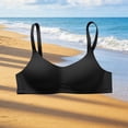 thumbnail image 4 of Hrsba Seamless Bra,Solid Color Classic Casual Push Up Breathable Soft Fabric Gentle Support Daily Bra for Women, 4 of 5