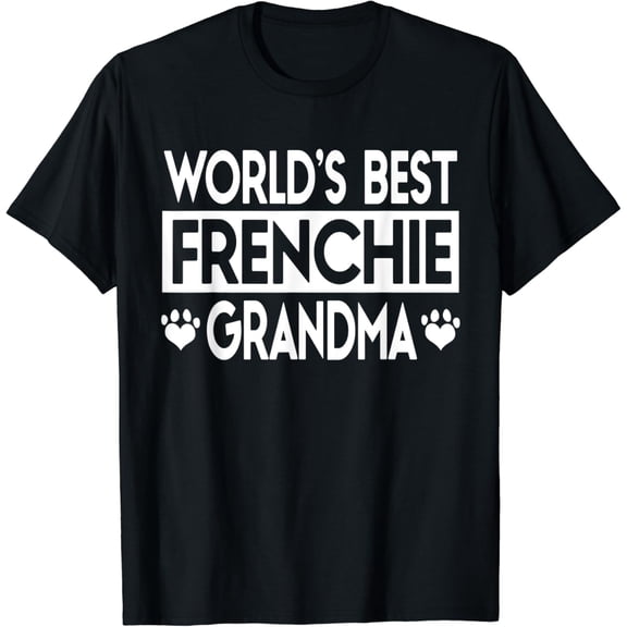 World's Best Frenchie Grandma, French Bulldog Gift TShirt