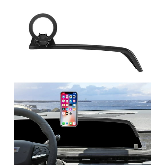 MaserWeller Car Phone Holder for Cadillac Lyriq 2023-2025 Accessories/CT5 2025 Accessories/XT4 2024 2025 Accessories 33-Inch Screen Fixed Clip, Phone Mount Compatible with MagSafe, Cell Phone Holder