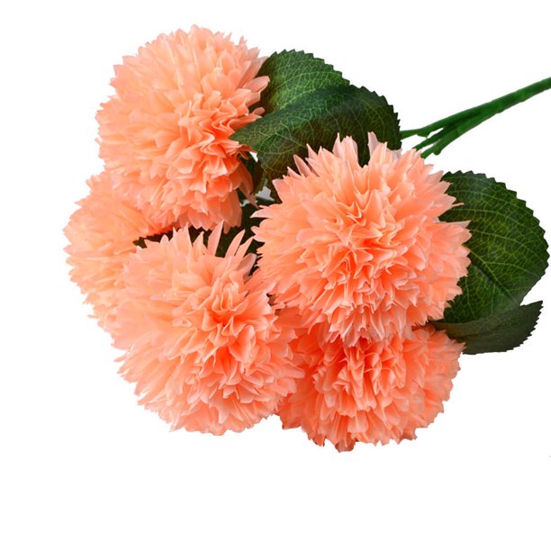 Ramo de flores artificiales de 5 cabezas, ceremonia de fiesta de boda, decoración floral, tela de seda, flor falsa con hojas, champán oscuro kenally HA6561-09B