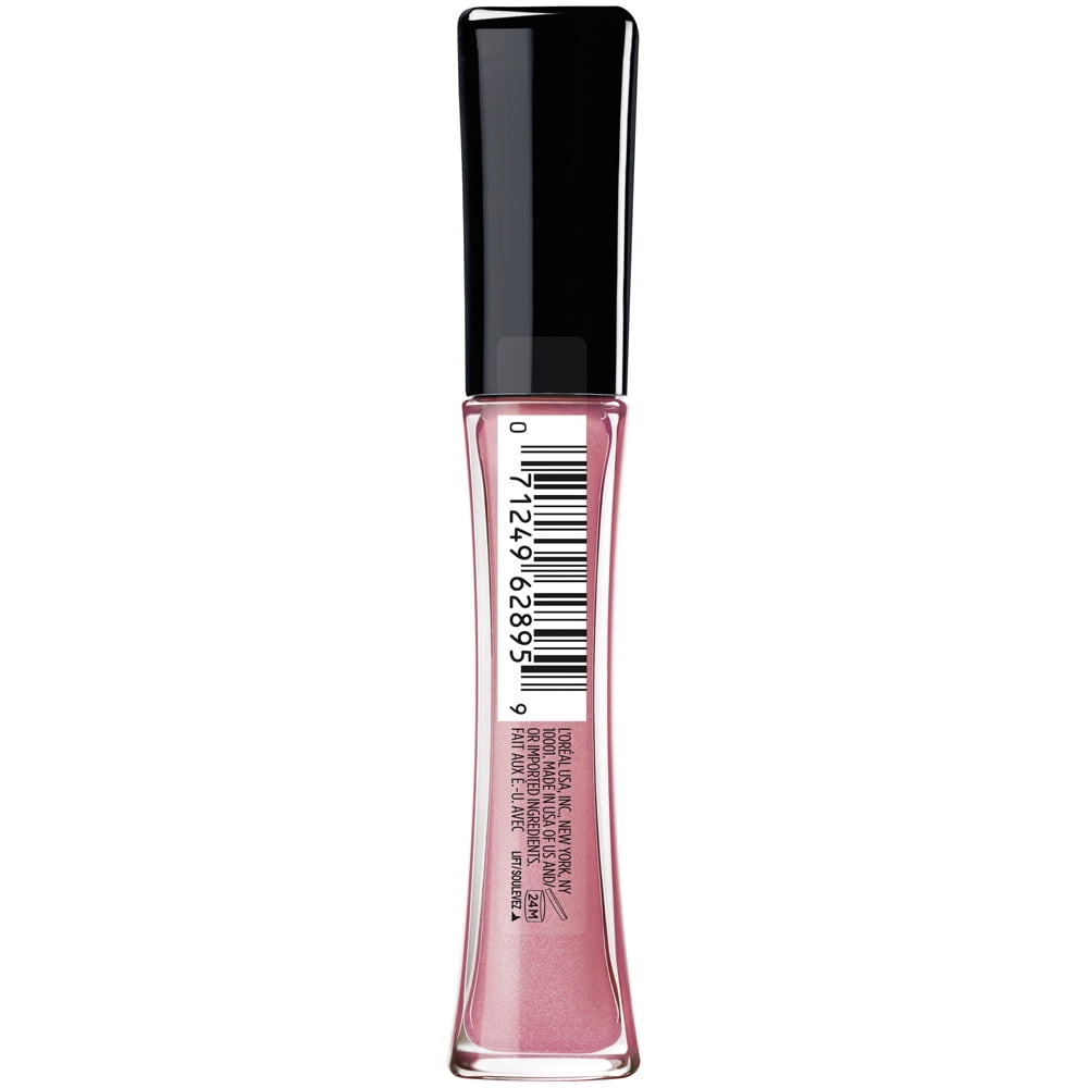 (2 pack) L'Oreal Paris Infallible 8 Hour Lip Gloss, Hydrating Shine Liquids, Pink Opal, 0.21 fl oz